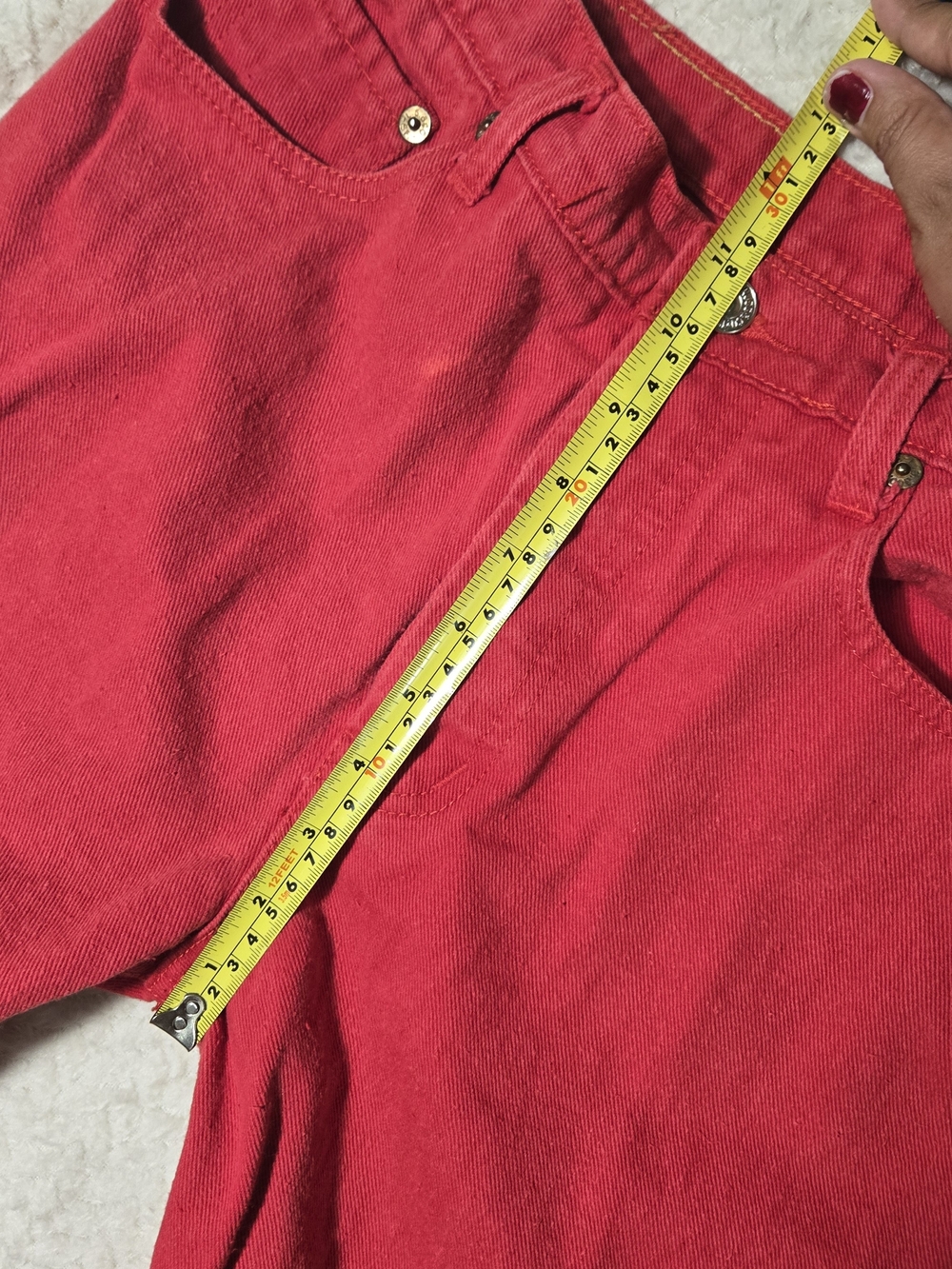 Levi's Men's Red Straight Jeans - Picture 12 of 13